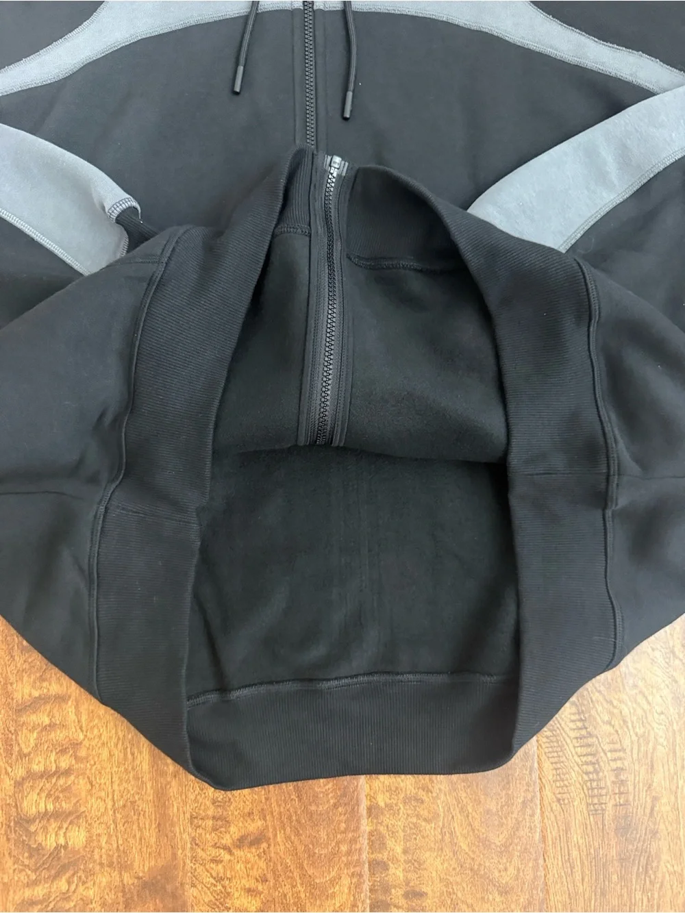 Jordan Black and Gray Full-Zip Hoodie